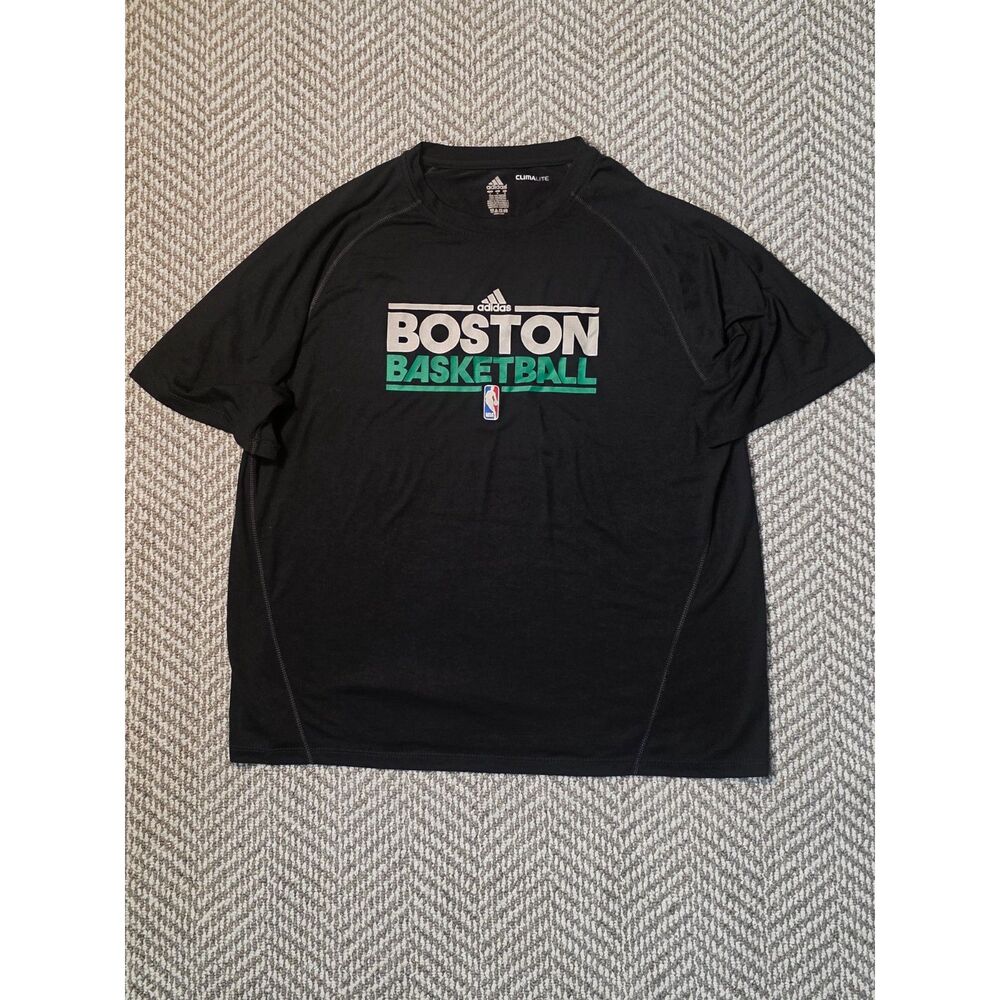Adidas Mens Boston Celtics Basketball Climalite Performance T Shirt Size Large L
